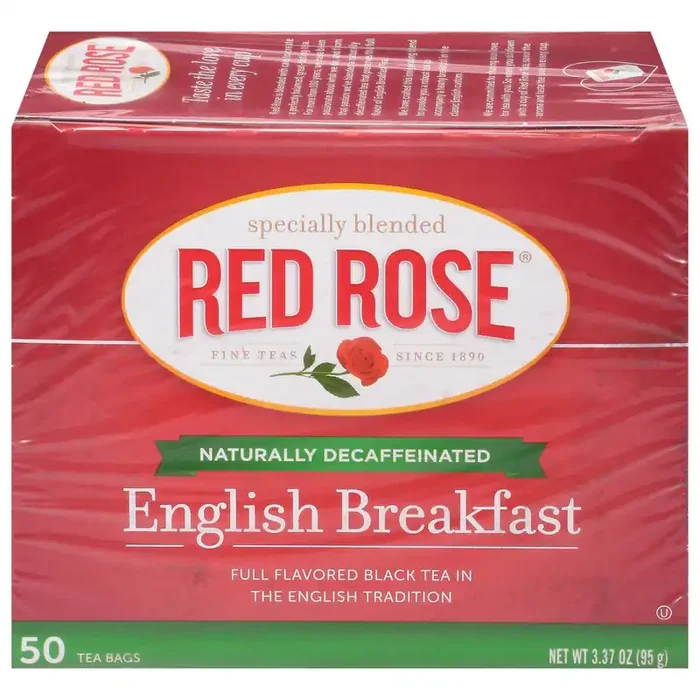 Red Rose Tea Tea Bags English Breakfast Black Tea 50 ea