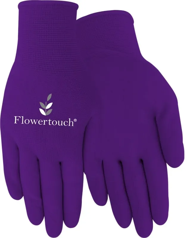 Red Steer Glove Company Flowertouch Womens Foam Latex Gloves – Purple