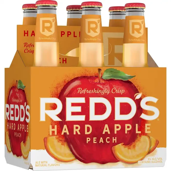 Redd‘s Hard Apple Peach Ale Beer – 6pk/12 fl oz Bottles