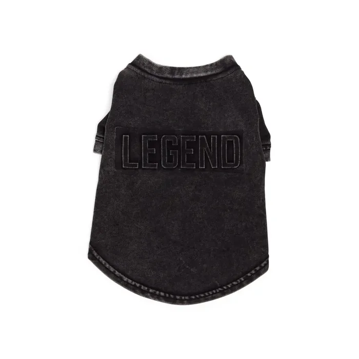 Reddy Embossed Legend Dog Tee, X-Large, Black