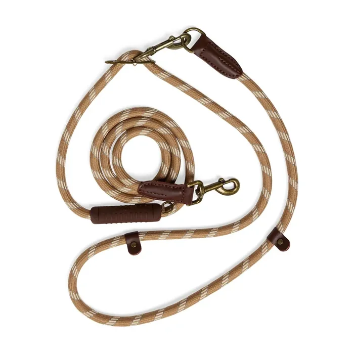 Reddy Tan Hands-Free Rope Lead for Dogs, 9 ft.