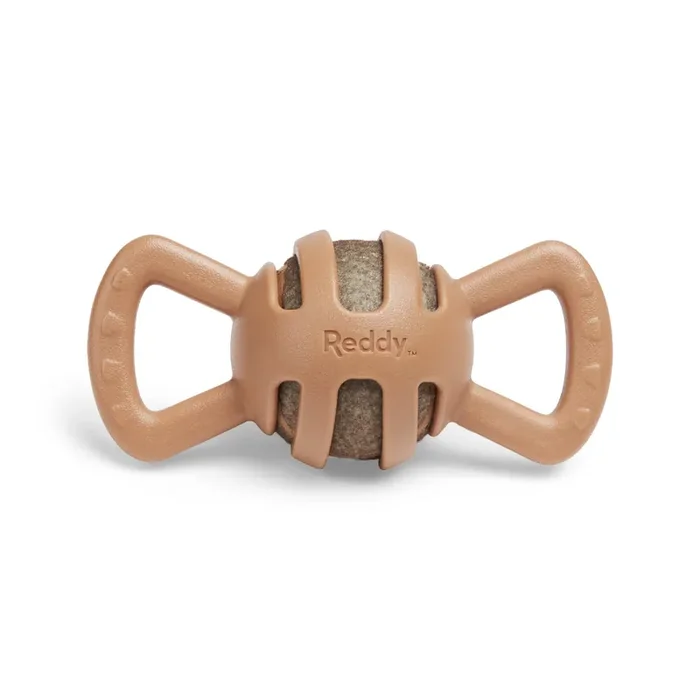 Reddy Tan Tennis Ball Tug Dog Toy, Small