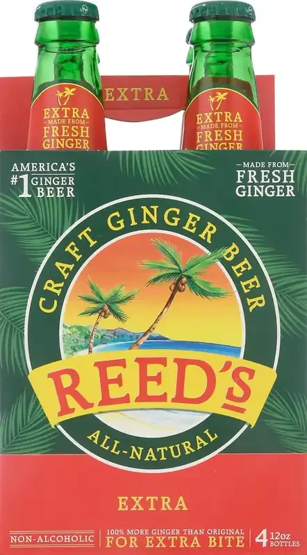 Reed‘s Extra Ginger Beer 4 Bottles – 4 ct