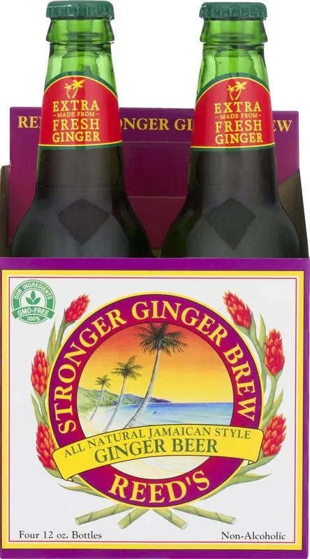 Reed‘s Jamaican Style Ginger Beer – 4 ct