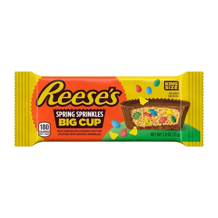 Reese‘s, King Size Spring Sprinkles Big Cup, 2.6 Oz