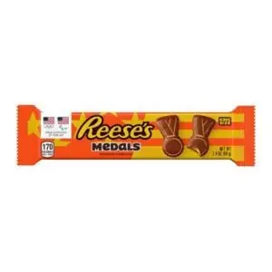 Reese‘s Milk Chocolate King Size Peanut Butter Medals, Candy Pack, 2.4 oz