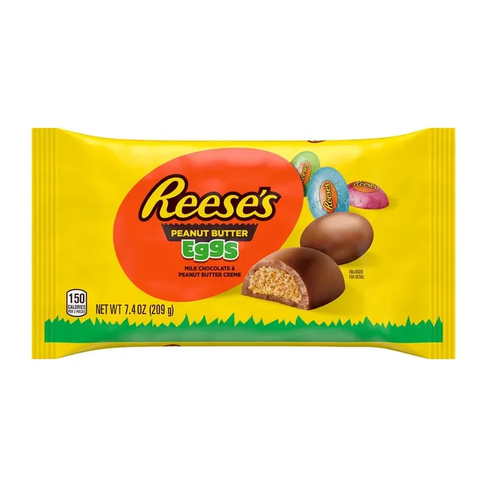 Reese‘s Milk Chocolate Peanut Butter Creme, Easter Candy Eggs Bag, 7.4 oz
