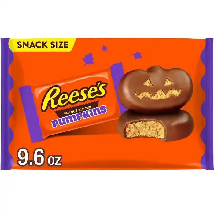 Reese‘s Peanut Butter Milk Chocolate Pumpkins Halloween Candy Snack Size – 9.6oz