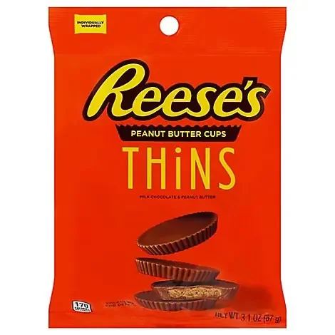 Reese‘s Thins Milk Chocolate Peanut Butter Cup – 3.1 Oz