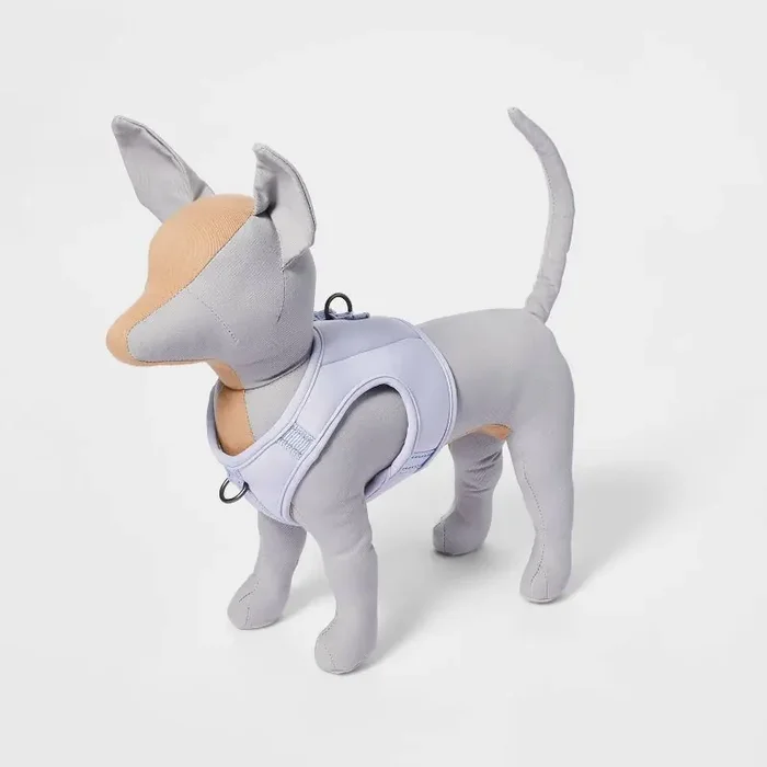 Reflective + Comfort Adjustable Dog Harness – Lilac – XS – Boots & Barkley™