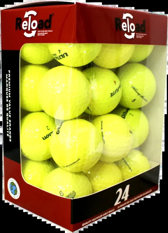Reload Recycled Optic Golf Balls – 24 Pack – Yellow