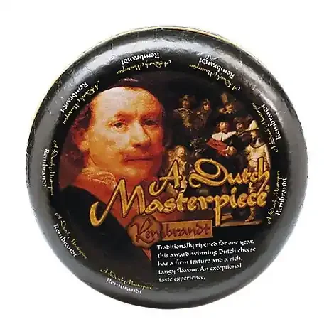 Rembrandt Gouda Cheese Aged Black Pre Weighed 0.50 LB
