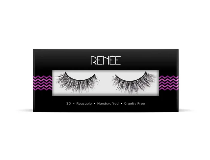 RENEE False Eyelashes Long Natural 3D Fake Eyelash Ash The Fiery Lightweight, Easy to Use Soft & Comfortable 1 Pair