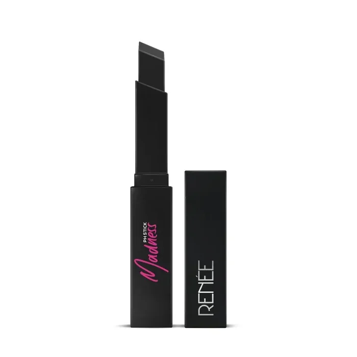 RENEE Madness Ph Lipstick Black Lipstick With Glossy Pink Payoff Long Lasting Nourishment, Enriched With Vitamin E & Jojoba Oil Vegan & Paraben Free 3gm