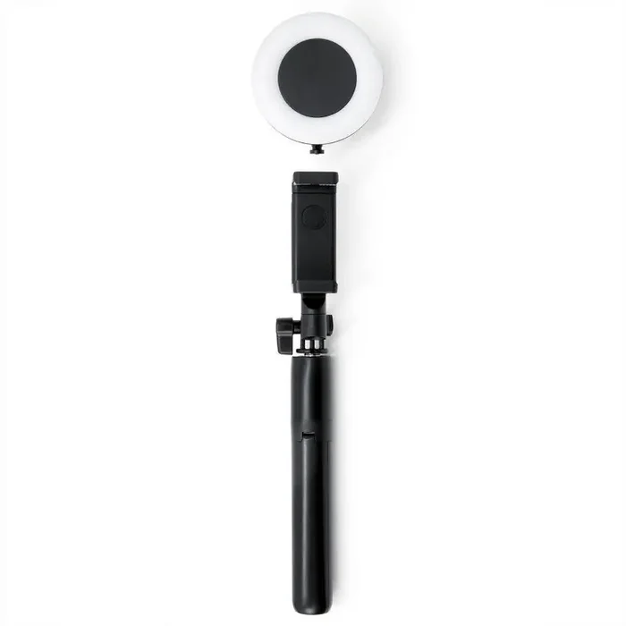 ReTrak Tripod Selfie Stick with LED Ring Light – Black