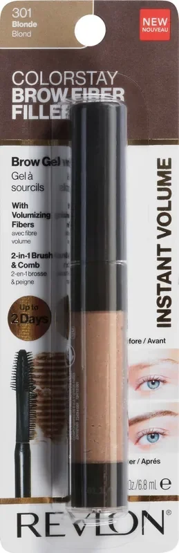 Revlon ColorStay Brow Fiber Filler Blonde 301 Brow Gel 0.23 oz