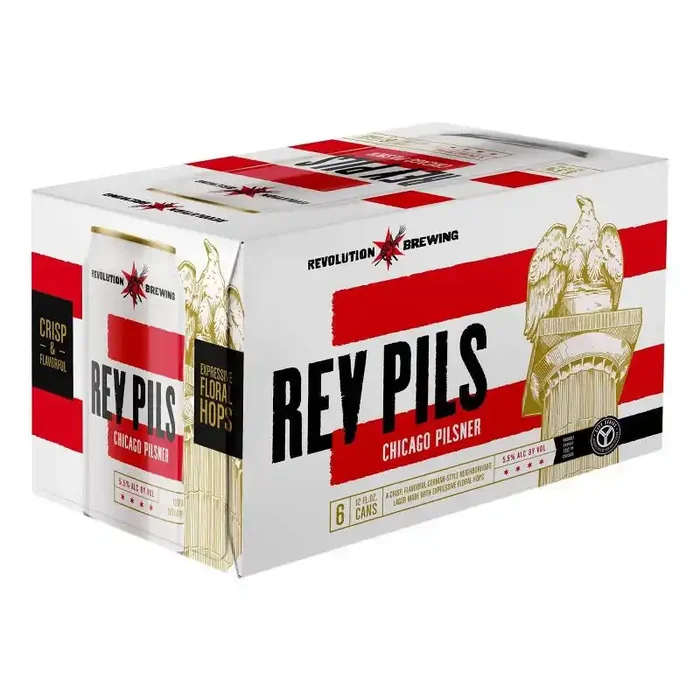 Revolution Brewing Revolution Pilsner Beer – 6pk/12 fl oz Cans