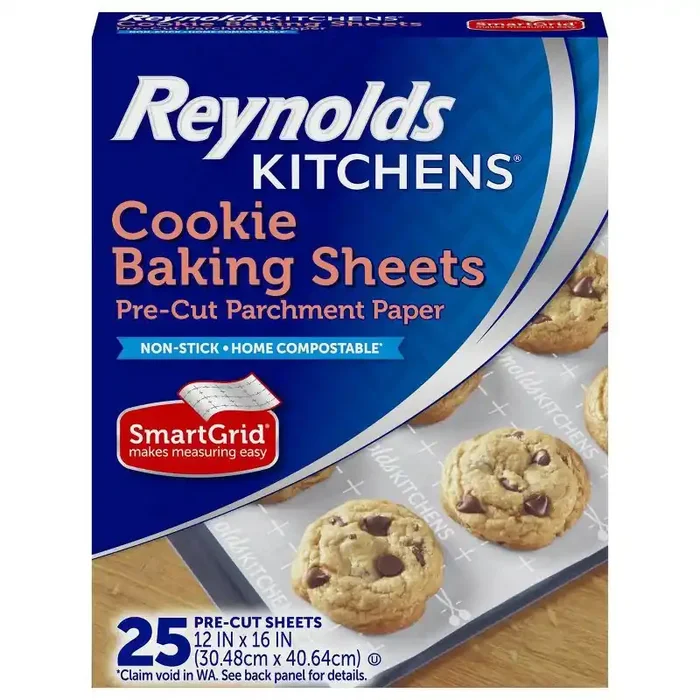 Reynolds Kitchens Cookie Baking Sheets Pre-Cut Parchment Paper – 25ct/33.33sq ft