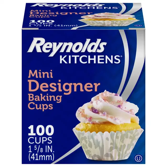 Reynolds Kitchens Cupcake Liners, Mini, Foil, 100 Count