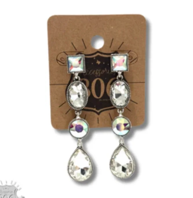 Rhinestone Drop Earrings