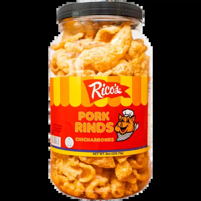 Rico‘s Pork Rinds Barrels