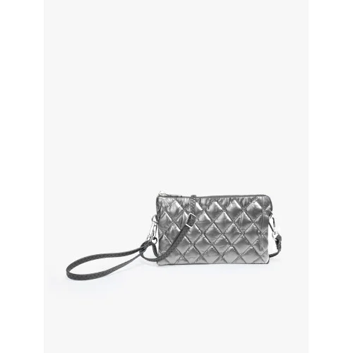 RILEY CROSSBODY-PUFFER GRAPHITE