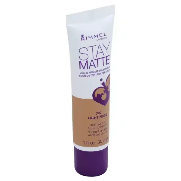 Rimmel Stay Matte Liquid Mousse Foundation 302 Light Nude
