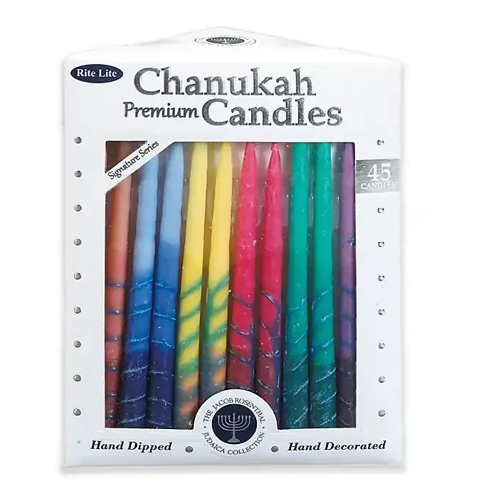 Rite Lite XMAS HANUKKAH Hanukkah Multi Tricolor Candles