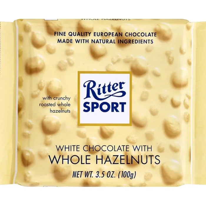 Ritter Sport White Chocolate with Hazelnuts