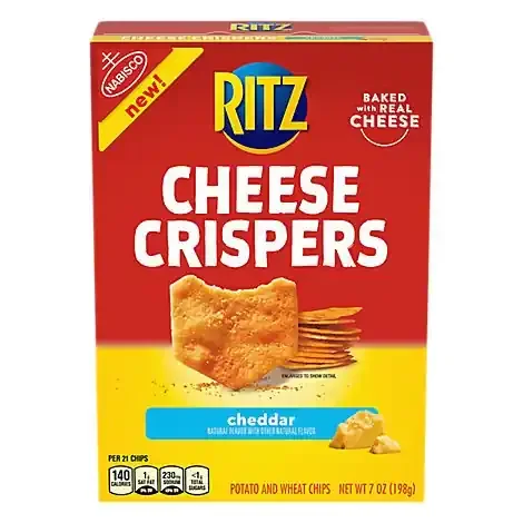 Ritz Cheese Crispers Crackers Cheddar