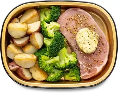 Rm Pork Chop Meal W/Pesto Butter