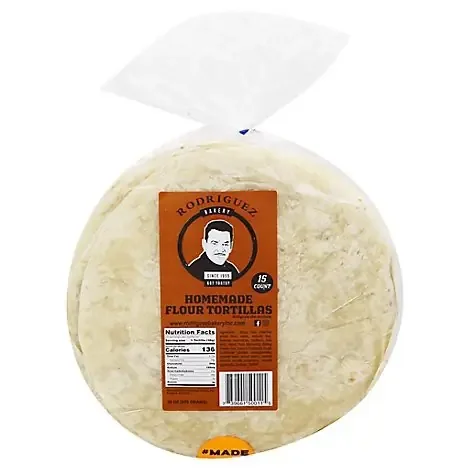 Rodriguez Bakery Toritllas Flour – 15 Count