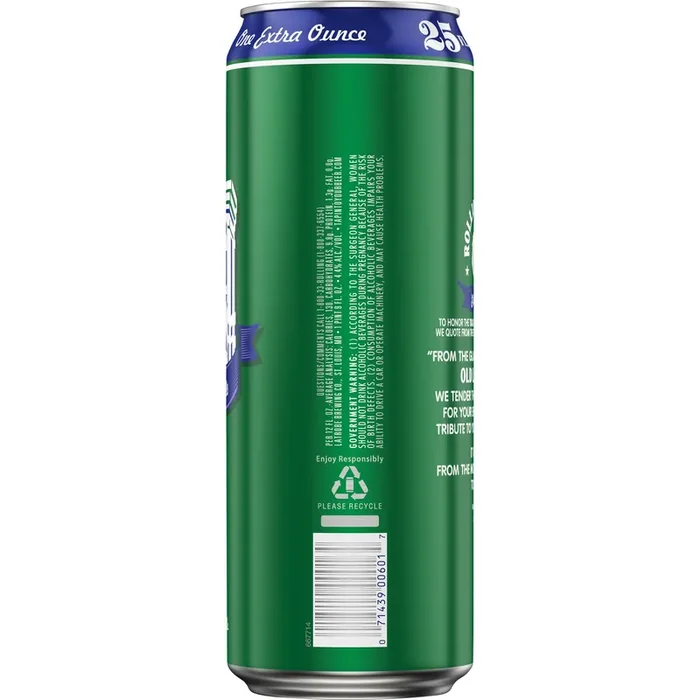Rolling Rock Extra Pale Beer, 25 fl. oz. Can, 4.4% ABV