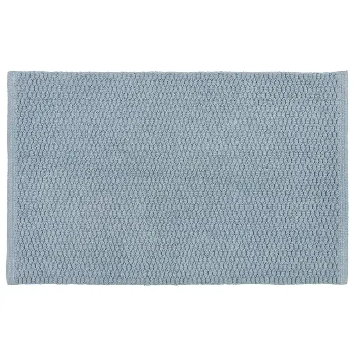Room & Retreat Cotton Low Loop Bath Rug Lt Blue 20″ x 34″