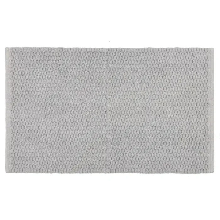 Room & Retreat Cotton Low Loop Bath Rug Lt Gray 20″ x 34″