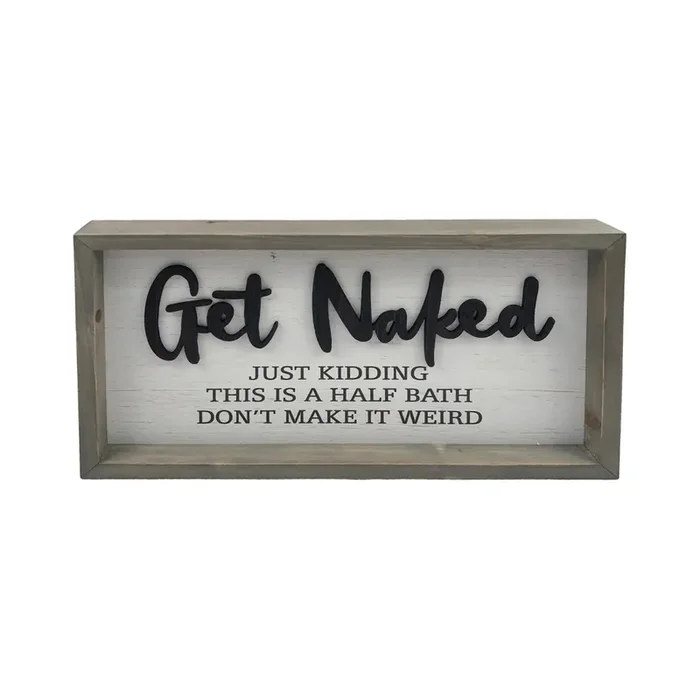Room & Retreat RR Kitchen/Bath Get Naked Tabletop Decor