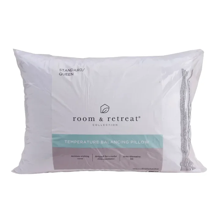Room & Retreat Temperature Balancing Pillow, Standard/Queen