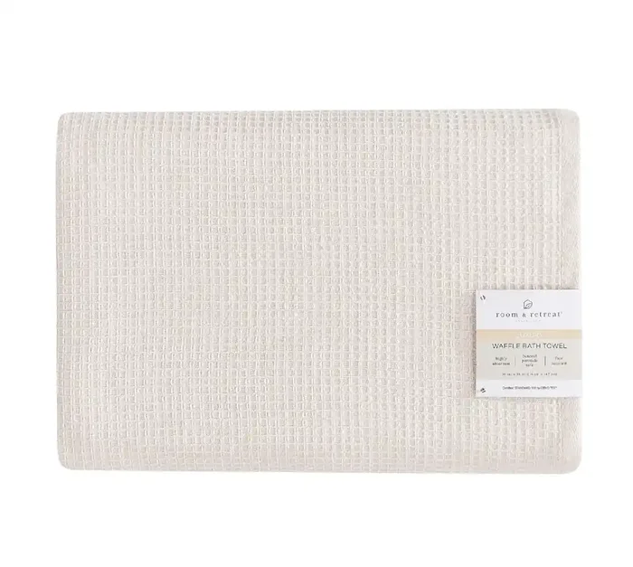 Room & Retreat Textured Bath Towel Moonbeam