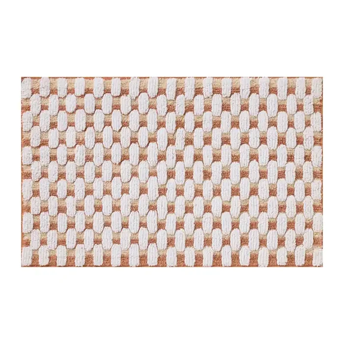 Room & Retreat Tile Bathmat, 20 in x 32 in, Terracotta