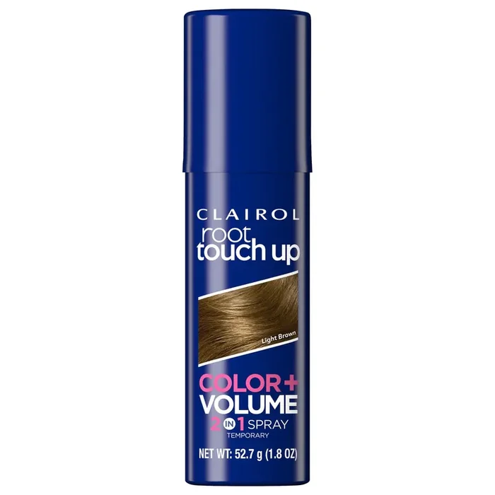 Root Touch-Up Light Brown Temporary 2 in 1 Color + Volume Spray 1.8 oz