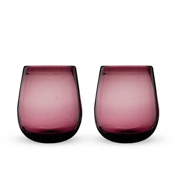 Rosado Recycled Stemless Wine Glass Set