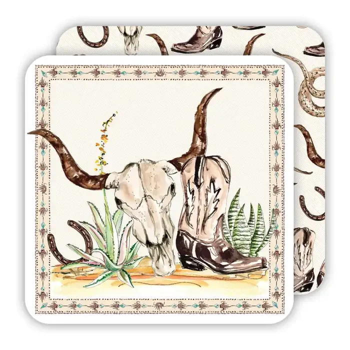 RosanneBECK Texas Desert Reversible Paper Coasters