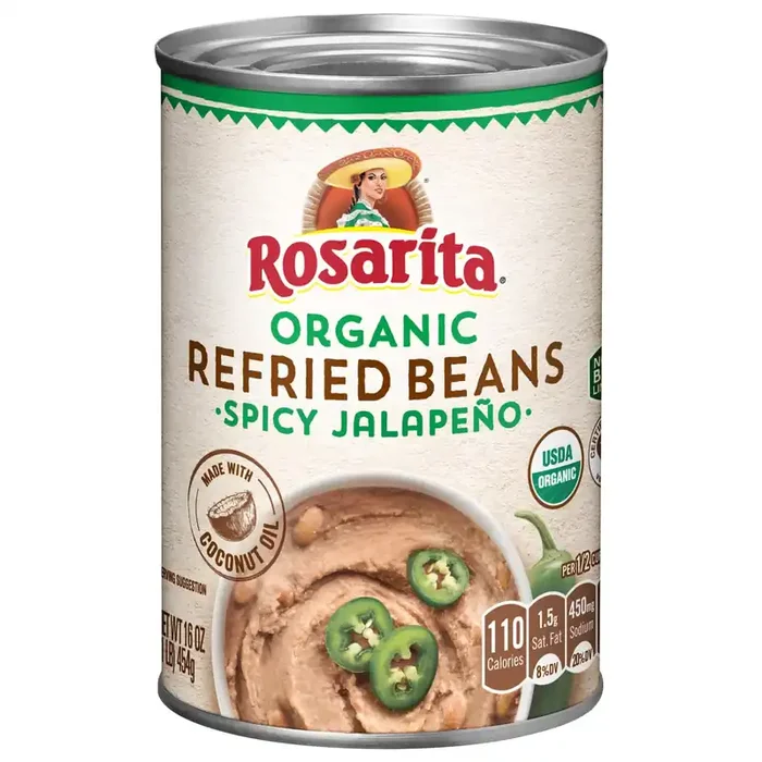 Rosarita Organic Spicy Jalapeno Refried Beans 16 oz