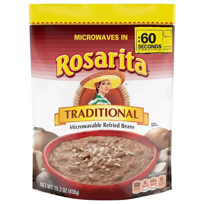 Rosarita Traditional Microwavable Refried Beans 15.2 oz
