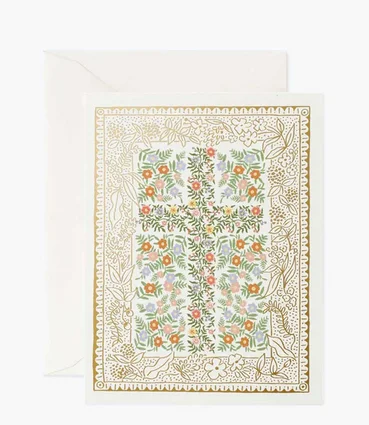 Rosette Cross Card