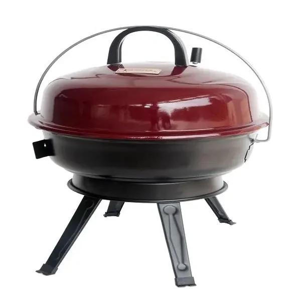 Round Charcoal Grill In Bubba