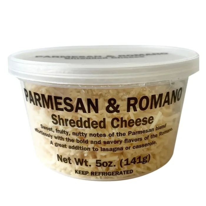 Roundy‘s Parmesan And Romano Shredded Cheese – 5 oz