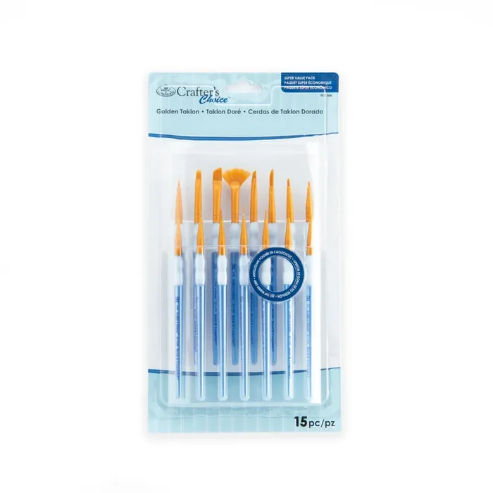 Royal & Langnickel Crafter‘s Choice Mini Gold Taklon Super Value Pack