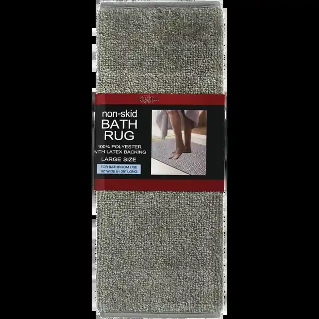 Royal Crest Bath Rug Non-Skid Polyester/Latex Large 18‘‘X28‘‘