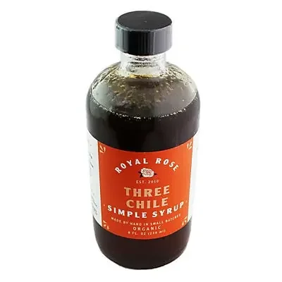 Royal Rose Three Chile Simple Syrup – 8 oz